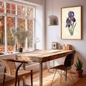 Impression sur toile Iris Bohème Vintage