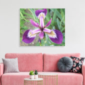 Impression sur toile Iris violet (Insitu(Salon))