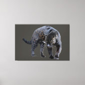 Impression sur toile Jaguar Diablo gris (Recto)
