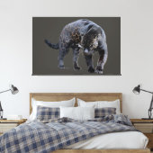 Impression sur toile Jaguar Diablo gris (Insitu(Chambre))