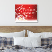 Impression sur toile Joie au monde Noël (Insitu(Chambre))