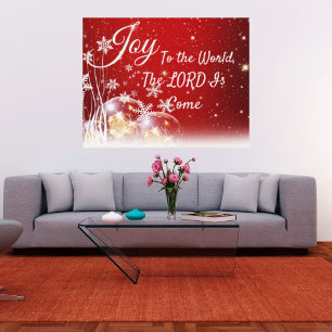 Impression sur toile Joie au monde Noël 