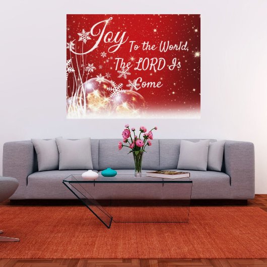 Impression sur toile Joie au monde Noël