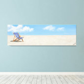 Impression sur toile - La chaise bleue - par Just (Insitu (Plancher de Bois))