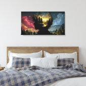 Impression sur toile La Forêt depuis les Arbres (Insitu(Chambre))