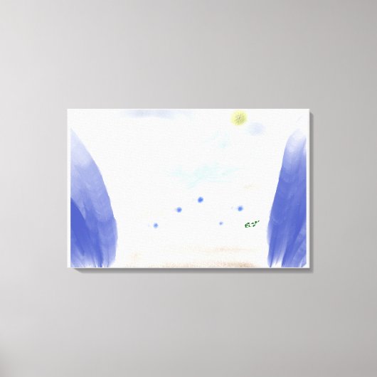 Impression sur toile La volée de Noé a vu... (Recto)