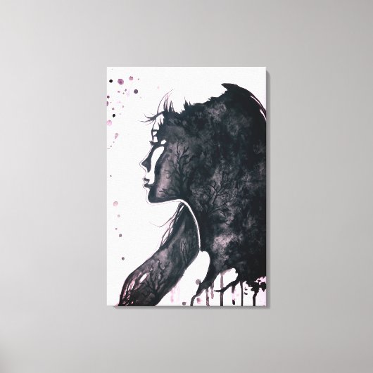 Impression sur toile Lady Emotion (Recto)