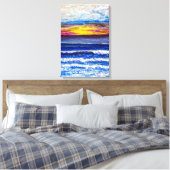 Impression sur toile - Lever de soleil au bord de (Insitu(Chambre))
