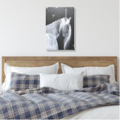Impression sur toile Licorne & Pissenlit (Insitu(Chambre))