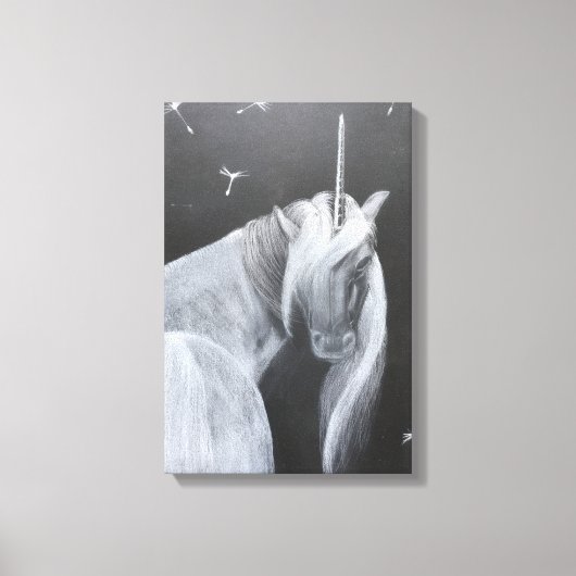 Impression sur toile Licorne & Pissenlit (Recto)
