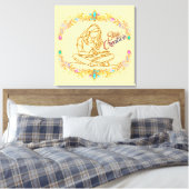 Impression sur toile Ligne dorée Stay Creative | É (Insitu(Chambre))