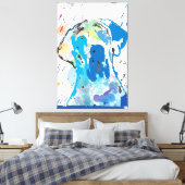 Impression sur toile linogravure du Grand Danois m (Insitu(Chambre))