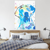 Impression sur toile linogravure du Grand Danois m (Insitu(Chambre))