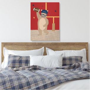 Impression sur toile Little All-Star Touchdown Ted