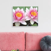 Impression sur toile Lotus de nénuphar flottant ro (Insitu(Salon))