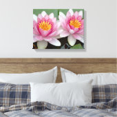 Impression sur toile Lotus de nénuphar flottant ro (Insitu(Chambre))