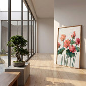 Impression sur toile Lotus minimaliste
