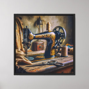 Impression sur toile (Machine à coudre vintage)
