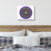 Impression sur toile Mandala du spectre céleste (Insitu(Chambre))