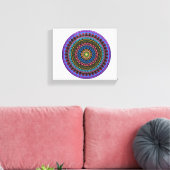 Impression sur toile Mandala du spectre céleste (Insitu(Salon))
