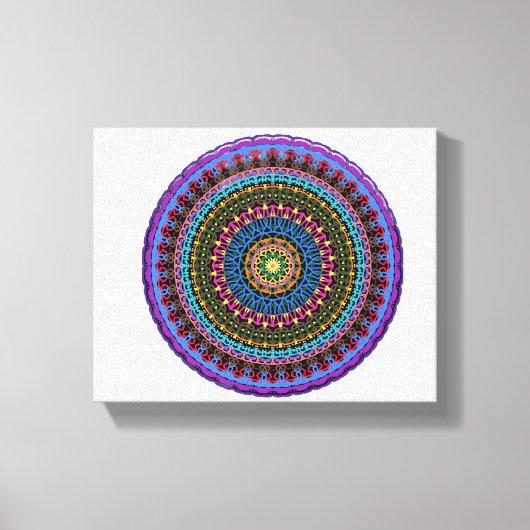 Impression sur toile Mandala du spectre céleste (Recto)