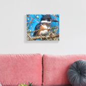 Impression sur toile Martin-pêcheur oiseau sauvage (Insitu(Salon))