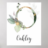 Impression sur toile Monogramme de lettre O pour l (Devant)