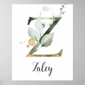 Impression sur toile Monogramme de lettre Z pour n (Devant)