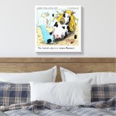 Impression sur toile Moomaid drôle 1/2 sirène 1/2 (Insitu(Chambre))
