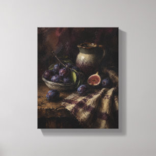 Impression sur toile Nature morte Damson Supper au