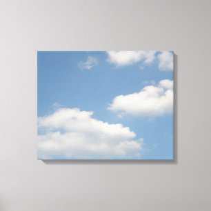 Impression sur toile Nuages cumulus duveteux