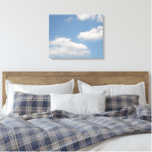 Impression sur toile Nuages cumulus duveteux (Insitu(Chambre))