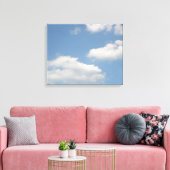 Impression sur toile Nuages cumulus duveteux (Insitu(Salon))
