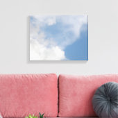 Impression sur toile Nuages duveteux (Insitu(Salon))