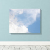 Impression sur toile Nuages duveteux (Insitu (Plancher de Bois))