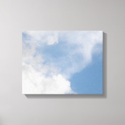 Impression sur toile Nuages duveteux (Recto)