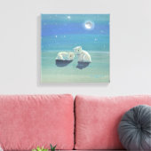 Impression sur toile Oursons polaires scintillants (Insitu(Salon))