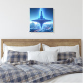 Impression sur toile (OVNI Horizon Bleu) (Insitu(Chambre))