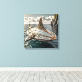 Impression sur toile (OVNI submersible) (Insitu (Plancher de Bois))