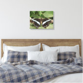 Impression sur toile papillon tropical noir et bla (Insitu(Chambre))