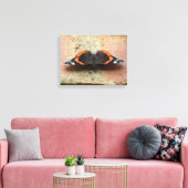 Impression sur toile Papillon Vanessa atalanta (Insitu(Salon))