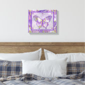 Impression sur toile Papillon Violet (Insitu(Chambre))