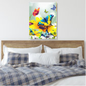 Impression sur toile Papillons jolis (Insitu(Chambre))