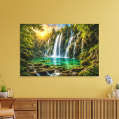 Impression sur toile Paradis de la Cascade d'Émera (Insitu(Salon))