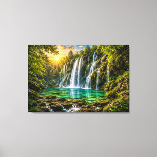 Impression sur toile Paradis de la Cascade d'Émera