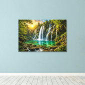 Impression sur toile Paradis de la Cascade d'Émera (Insitu (Plancher de Bois))