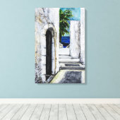 Impression sur toile - Passage méditerranéen vers  (Insitu (Plancher de Bois))