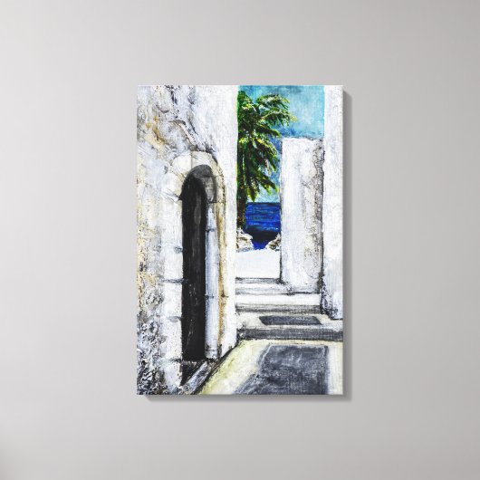 Impression sur toile - Passage méditerranéen vers  (Recto)