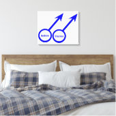 Impression sur toile personnalisable pour amants g (Insitu(Chambre))