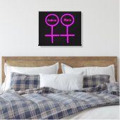 Impression sur toile personnalisable pour lesbienn (Insitu(Chambre))